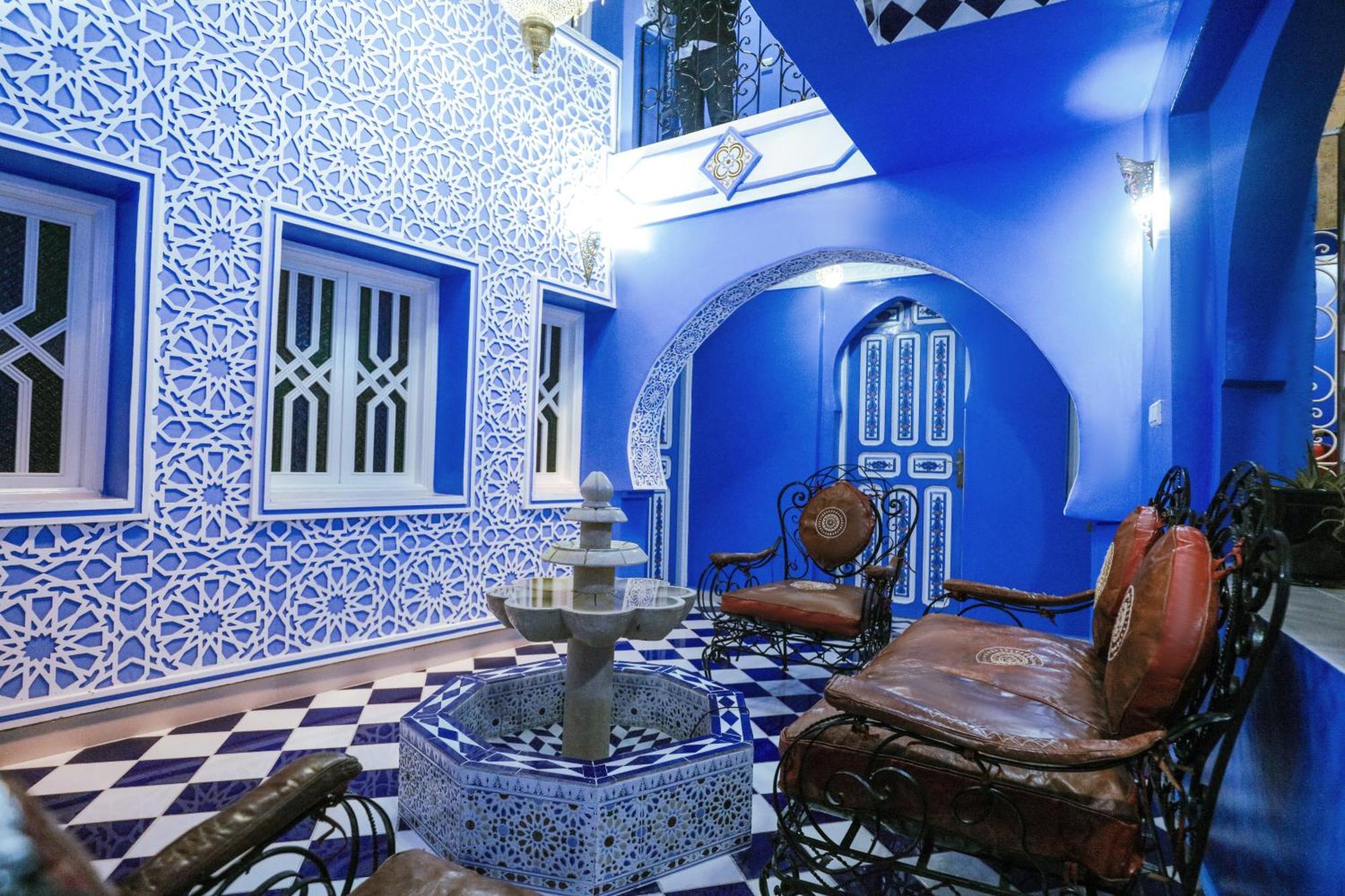 Riad Chengli 蓝城里 Chefchaouen Luaran gambar